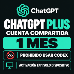 Imagen de CHATGPT PLUS | CTA. COMPARTIDA | 1 MES