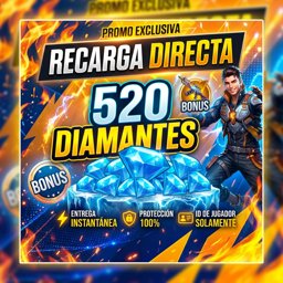 Imagen de 520 DIAMANTES + 10% BONUS / RECARGA DIRECTA