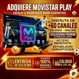 Imagen de ⚽PERFIL MOVISTAR PLAY (EXCLUSIVO) + L1GA MAX⚽