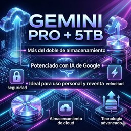 Imagen de GEMENI X 1 AÑO + 5TB ALMACENAMIENTO