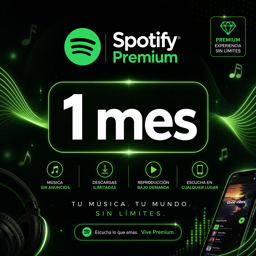 Imagen de SPOTIFY PREMIUM ( INDIVIDUAL) X 1 MES