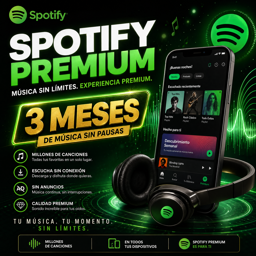 Imagen de SPOTIFY PREMIUN ( INDIVIDUAL)  X 3 MESES