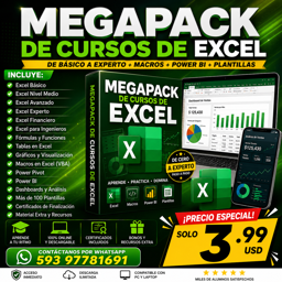 Imagen de 🔥 MEGAPACK DE CURSOS DE EXCEL 🔥