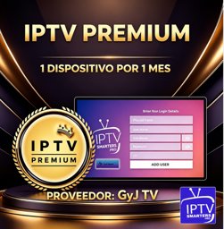 Imagen de IPTV PREMIUM x 1 DISP x 1 MES