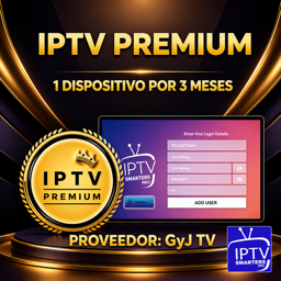 Imagen de IPTV PREMIUM x 1 DISPO x 3 MESES