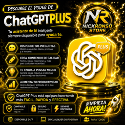 Imagen de Chatgpt plus cuenta completa 1 mes  garantia de 24hrs