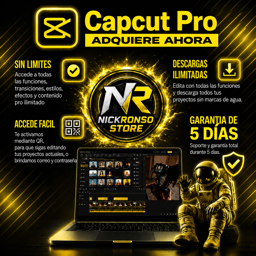 Imagen de Capcut pro 5 dias cuenta completa 2 dispositivos 