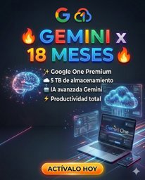 Imagen de 🔥 Gemini + Google One ( Pro) x 18 Meses | 5 TB de almacenamiento