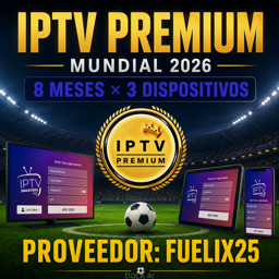 Imagen de IPTV PREMIUM 8 MESES (PROMO MUNDIAL)