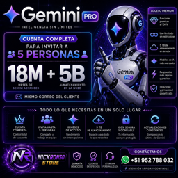 Imagen de 🔥GEMINIS PRO /Privada/18 meses+5TB+5 invitaciones