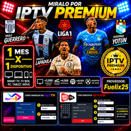 Imagen de IPTV PREMIUM 1 DISPO x 1 MES