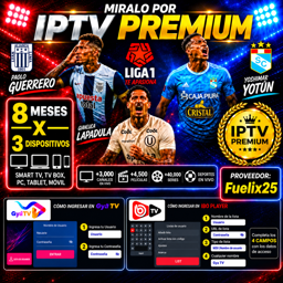 Imagen de IPTV PREMIUM 8 MESES (PROMO)